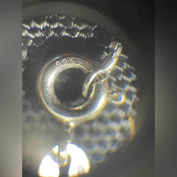 Elle 925 Sterling Silver Pearl and Ruby Accent Pendent W Box Chain 925 Necklace - Picture 9 of 12